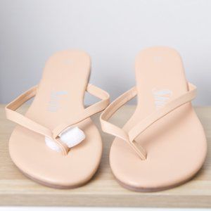 NWT SHEIN Nude Leather Sandals